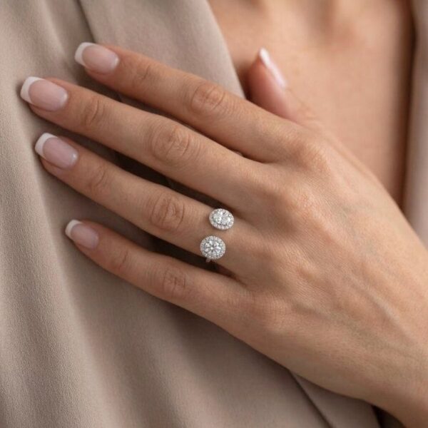 טבעת יהלומים IGI מתועדת 1.21ct בזהב לבן 18k