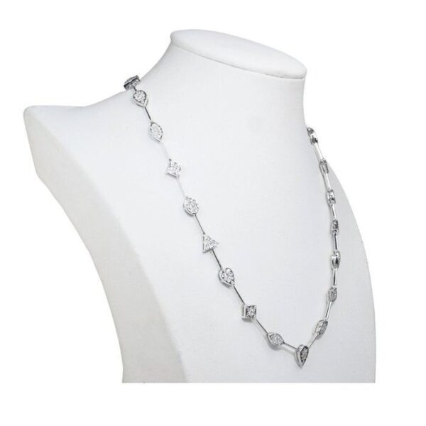 שרשרת יהלומים 4.86 קראט IGI מתועדת בזהב לבן 18 קראט