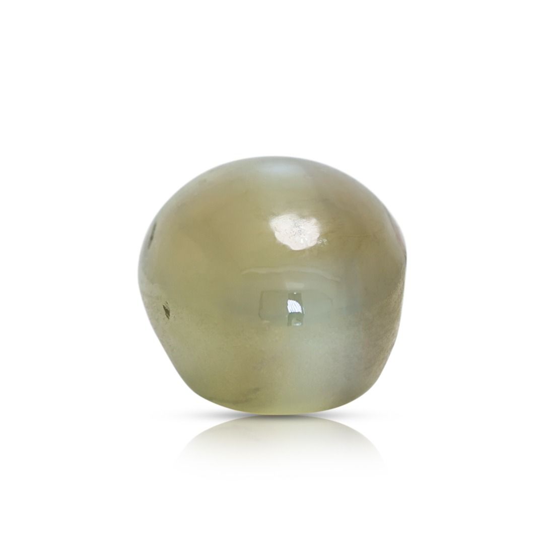 אלכסנדריט אימפריאלי משנה-צבע 4.89ct GIA מתועדת, בחיתוך קבושון כפול אובלי – תמונה 5