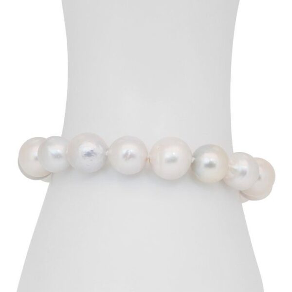 צמיד פניני ים מתורבתות זוהרות 90.00ct בזהב צהוב 18k - מתועדת IGI