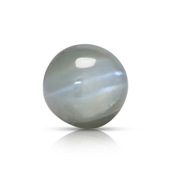 אבן חן קריסוברייל טבעי קסומה 3.68ct קבושון עגול - GIA מתועדת