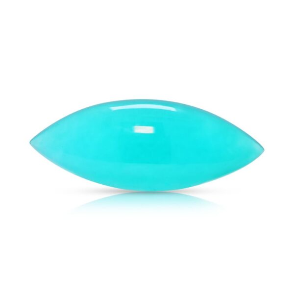 כלקדון כחול טבעי שלווה 4.38ct קבושון מרקיזה - מתועדת NGI