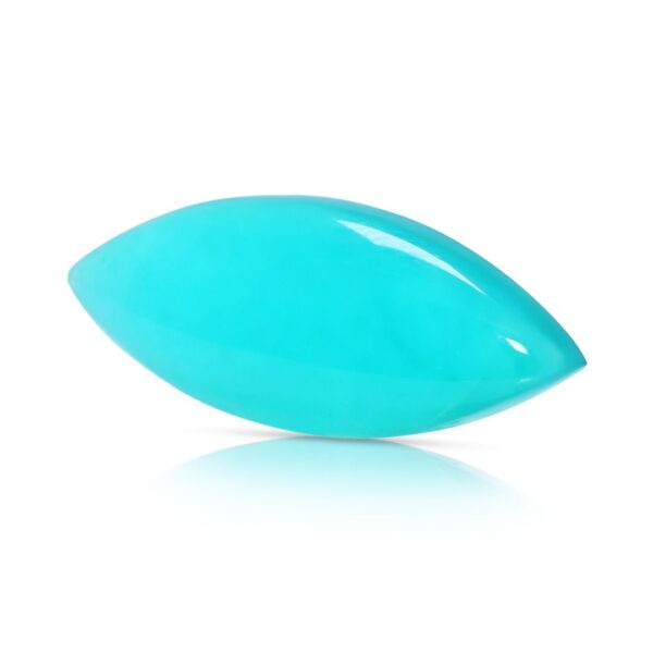 כלקדון כחול טבעי שלווה 4.38ct קבושון מרקיזה - מתועדת NGI