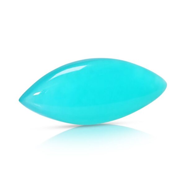 כלקדון כחול טבעי שלווה 4.38ct קבושון מרקיזה - מתועדת NGI