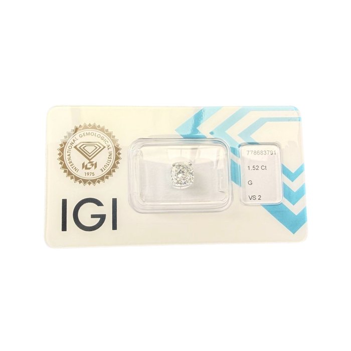 יהלום כרית טבעי 1.52 קראט מתועדת IGI – תמונה 6