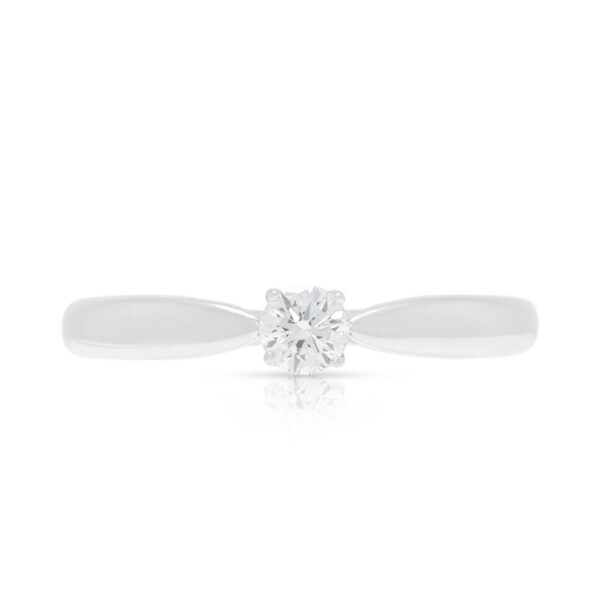טבעת סוליטר יהלום קלאסית 0.20ct ברליאנט עגול Tiffany & Co. פלטינה (חדשה)
