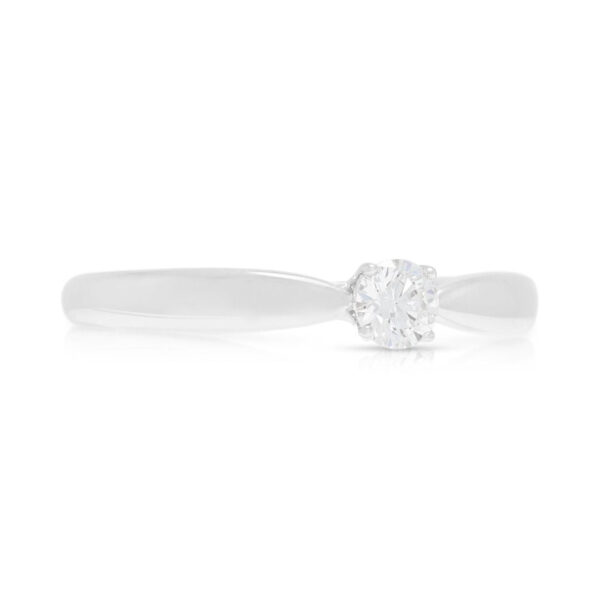טבעת סוליטר יהלום קלאסית 0.20ct ברליאנט עגול Tiffany & Co. פלטינה (חדשה)