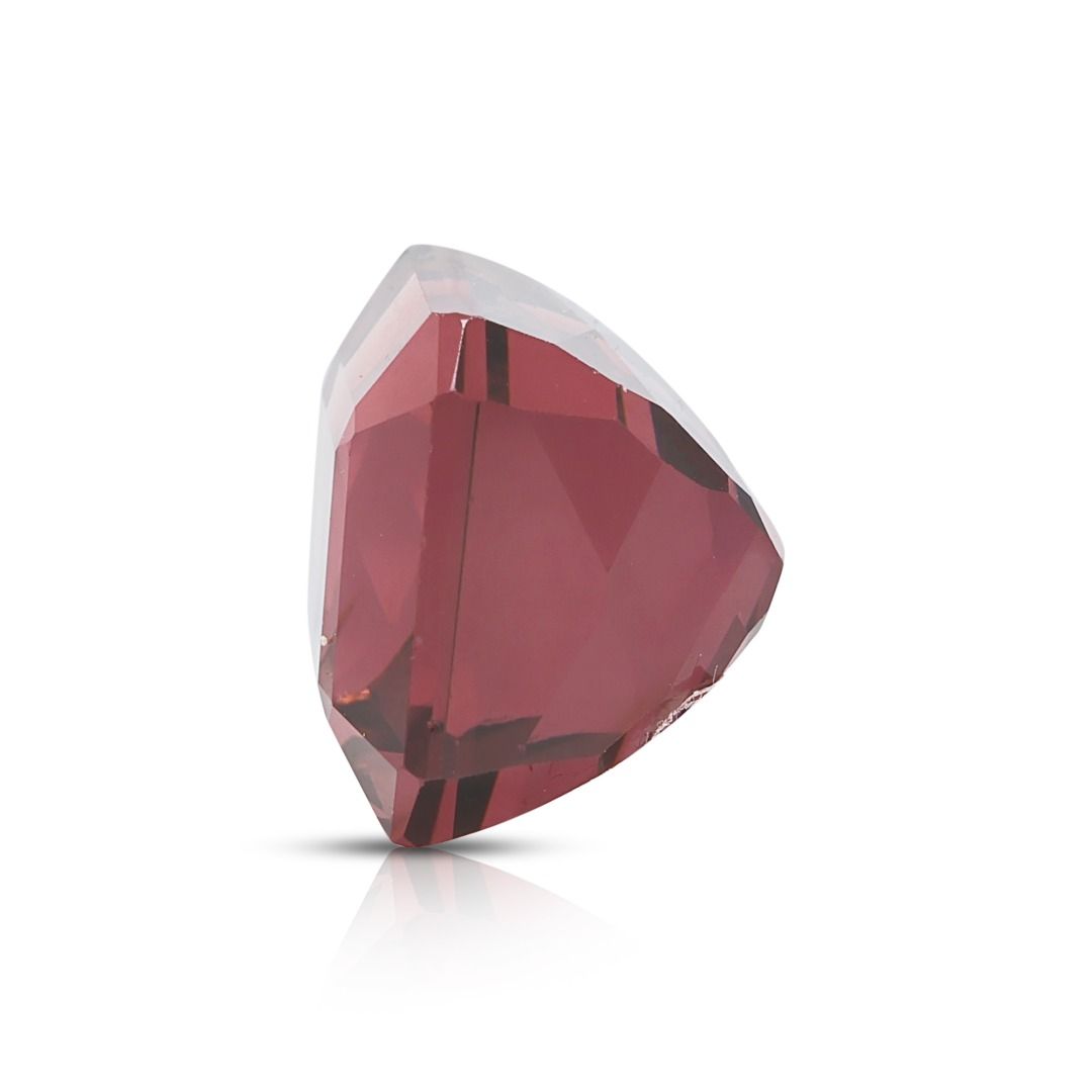 ⁦אבן חן טורמלין טבעית חופשית, 7.39ct, דו-גונית, בחיתוך בריליאנט משופר מלבני, עם תעודת NGI⁩ – תמונה ⁦7⁩
