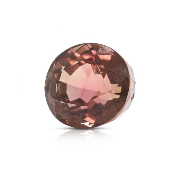 אבן חן טורמלין אובלי 7.95ct בגוון חום-סגול נדיר, עם תעודת NGI