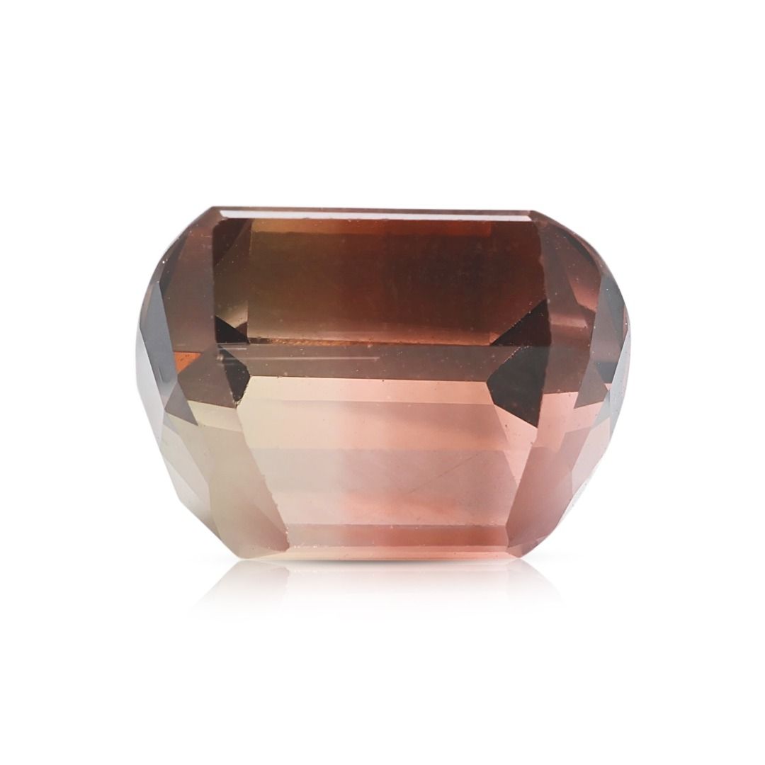 ⁦אבן חן טורמלין טבעי נדירה 9.25ct דו-גונית בחיתוך כרית, עם תעודת NGI⁩ – תמונה ⁦6⁩