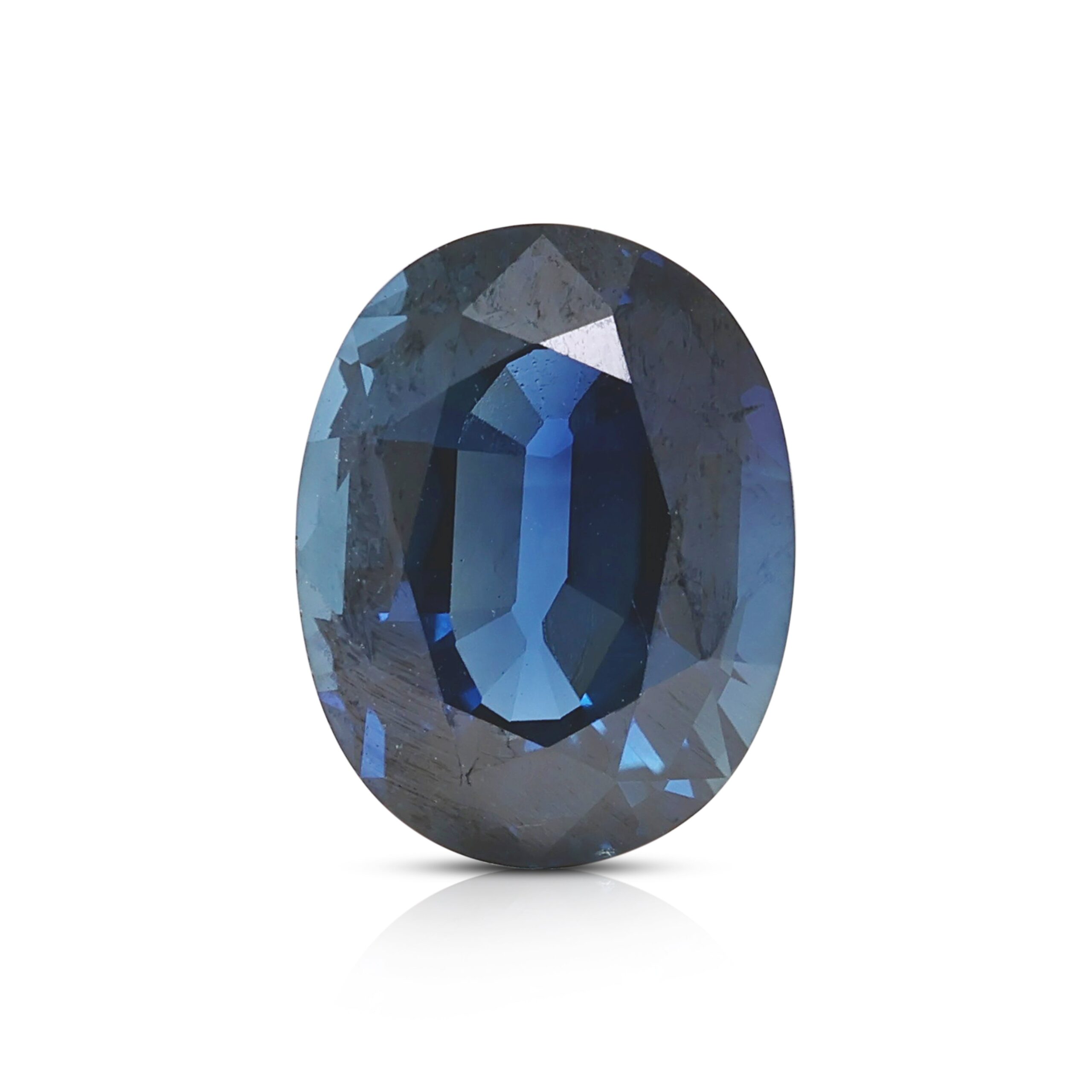 אבן חן ספיר כחול טבעי לא מחומם מרהיבה 3.56ct - מתועדת GIA